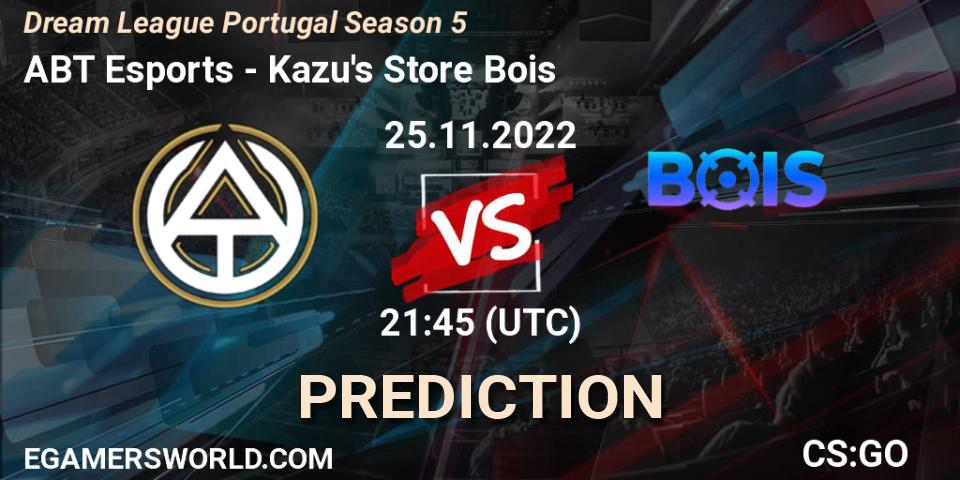ABT Esports vs Kazu's Store Bois: Match Prediction. 25.11.22, CS2 (CS:GO), Dream League Portugal Season 5