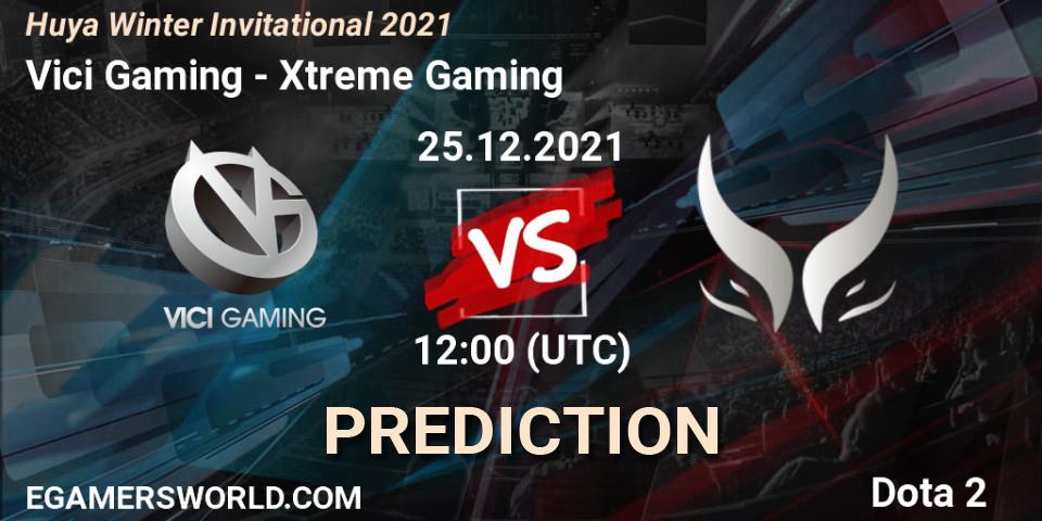 Vici Gaming vs Xtreme Gaming: Match Prediction. 25.12.2021 at 12:49, Dota 2, Huya Winter Invitational 2021