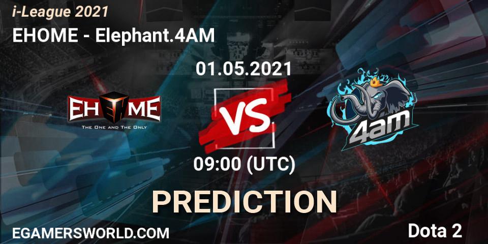 EHOME vs Elephant.4AM: Match Prediction. 01.05.2021 at 09:14, Dota 2, i-League 2021 Season 1