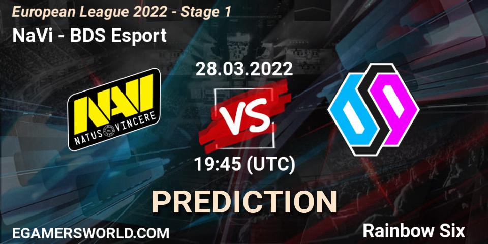 NaVi vs BDS Esport: Match Prediction. 28.03.22, Rainbow Six, European League 2022 - Stage 1
