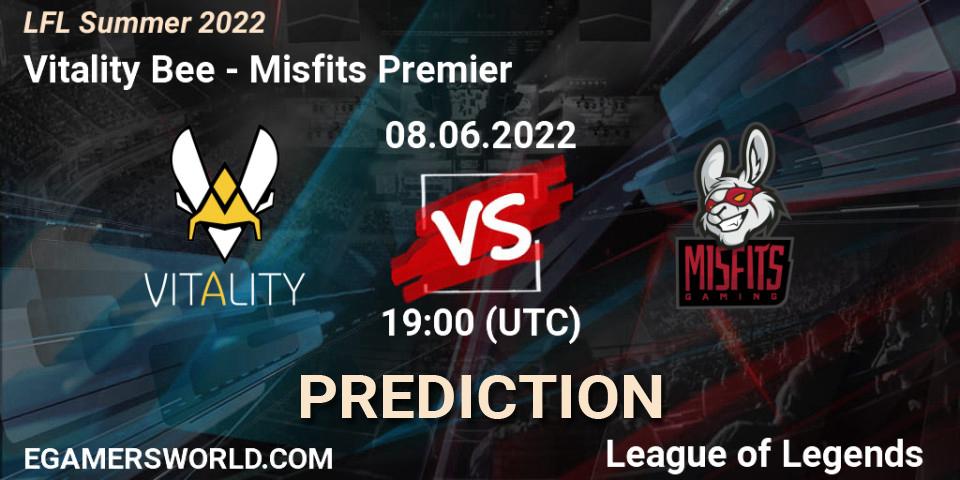 Vitality Bee vs Misfits Premier: Match Prediction. 08.06.2022 at 19:00, LoL, LFL Summer 2022