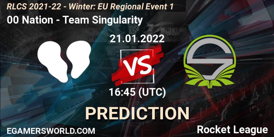 00 Nation vs Team Singularity: Match Prediction. 21.01.22, Rocket League, RLCS 2021-22 - Winter: EU Regional Event 1