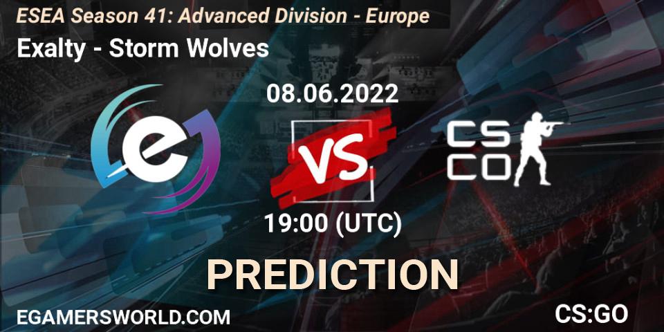 Exalty vs Storm Wolves: Match Prediction. 08.06.2022 at 19:00, Counter-Strike (CS2), ESEA Season 41: Advanced Division - Europe