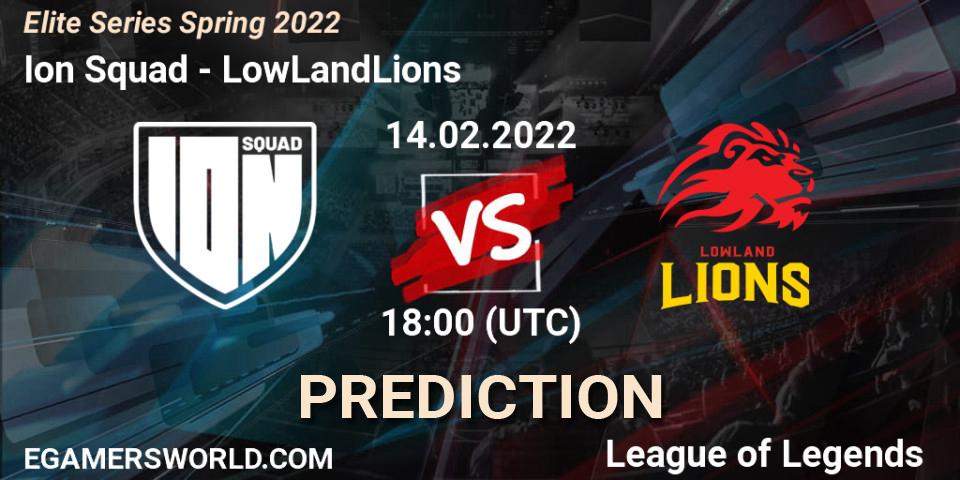 Ion Squad vs LowLandLions: Match Prediction. 14.02.2022 at 18:00, LoL, Elite Series Spring 2022
