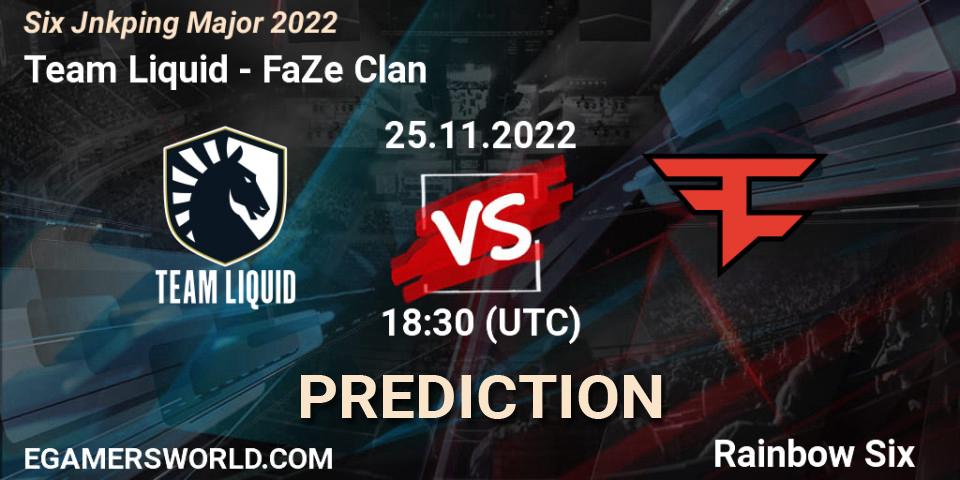 Team Liquid vs FaZe Clan: Match Prediction. 25.11.22, Rainbow Six, Six Jönköping Major 2022