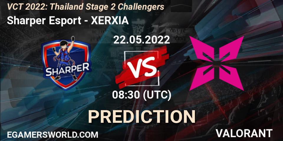 Sharper Esport vs XERXIA: Match Prediction. 22.05.2022 at 08:30, VALORANT, VCT 2022: Thailand Stage 2 Challengers