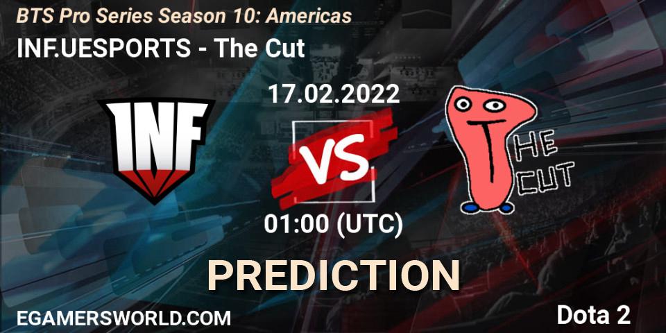 INF.UESPORTS vs The Cut: Match Prediction. 17.02.2022 at 01:45, Dota 2, BTS Pro Series Season 10: Americas