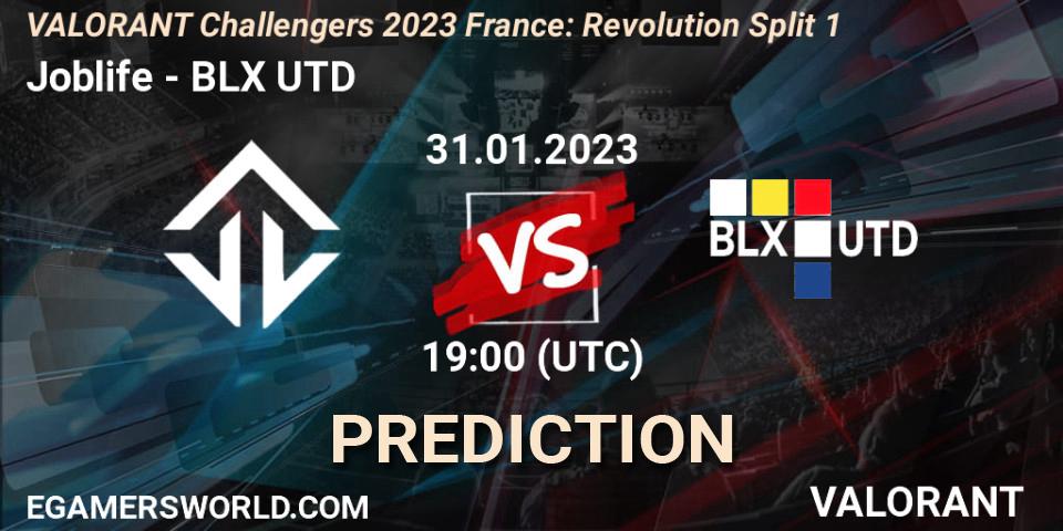 Joblife vs BLX UTD: Match Prediction. 31.01.23, VALORANT, VALORANT Challengers 2023 France: Revolution Split 1