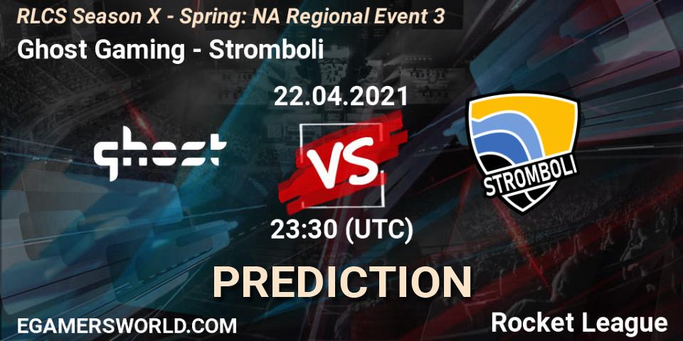 Ghost Gaming vs Stromboli: Match Prediction. 22.04.2021 at 23:30, Rocket League, RLCS Season X - Spring: NA Regional Event 3