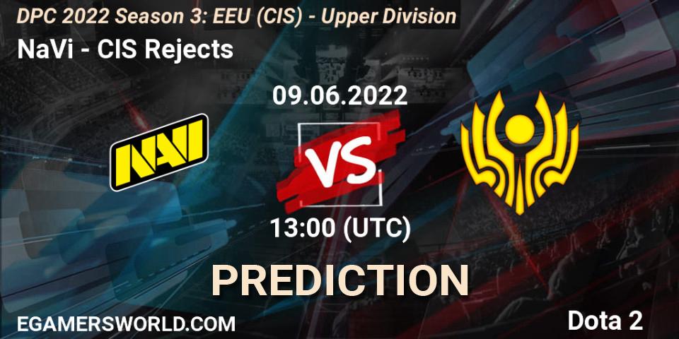 NaVi vs CIS Rejects: Match Prediction. 09.06.22, Dota 2, DPC EEU (CIS) 2021/2022 Tour 3: Division I