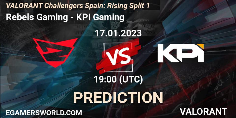 Rebels Gaming vs KPI Gaming: Match Prediction. 17.01.23, VALORANT, VALORANT Challengers 2023 Spain: Rising Split 1