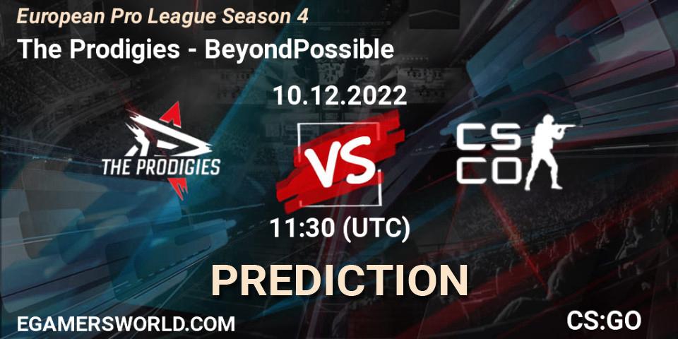 The Prodigies vs BeyondPossible: Match Prediction. 10.12.2022 at 11:30, Counter-Strike (CS2), European Pro League Season 4