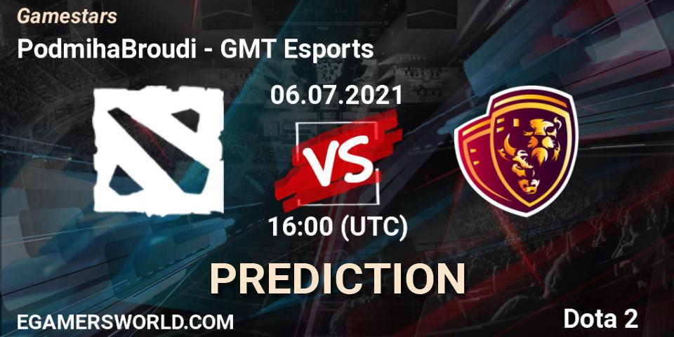 PodmihaBroudi vs GMT Esports: Match Prediction. 06.07.2021 at 16:06, Dota 2, Gamestars