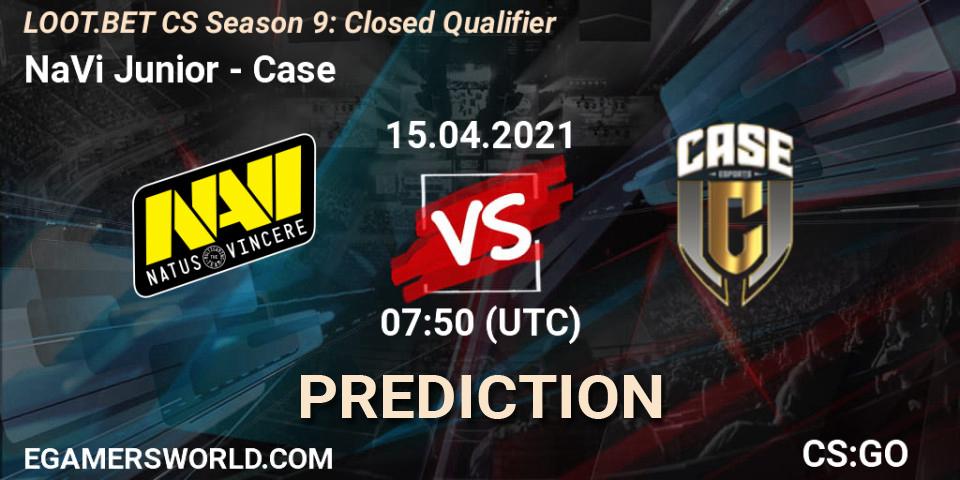 NaVi Junior vs Case: Match Prediction. 15.04.2021 at 07:50, Counter-Strike (CS2), LOOT.BET CS Season 9: Closed Qualifier
