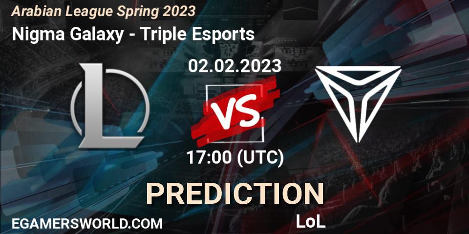 Nigma Galaxy MENA vs Triple Esports: Match Prediction. 02.02.2023 at 19:00, LoL, Arabian League Spring 2023