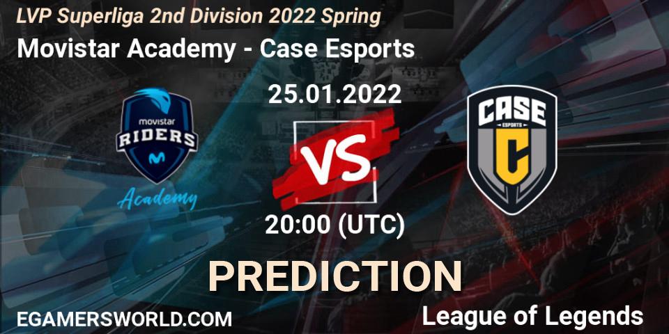 Movistar Academy vs Case Esports: Match Prediction. 26.01.2022 at 20:00, LoL, LVP Superliga 2nd Division 2022 Spring