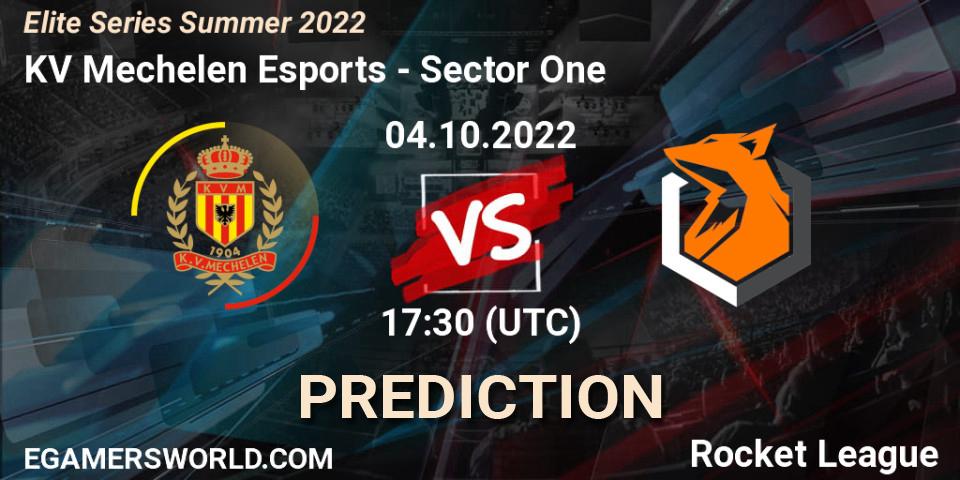 KV Mechelen Esports vs Sector One: Match Prediction. 04.10.22, Rocket League, Elite Series Summer 2022