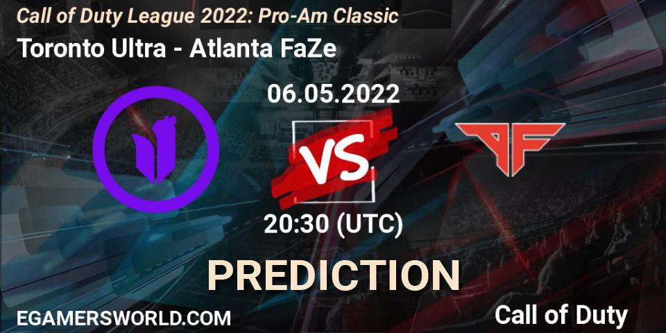 Toronto Ultra vs Atlanta FaZe: Match Prediction. 06.05.22, Call of Duty, Call of Duty League 2022: Pro-Am Classic