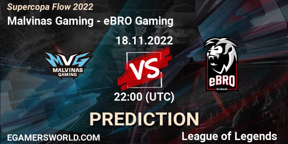Malvinas Gaming vs eBRO Gaming: Match Prediction. 18.11.2022 at 22:00, LoL, Supercopa Flow 2022