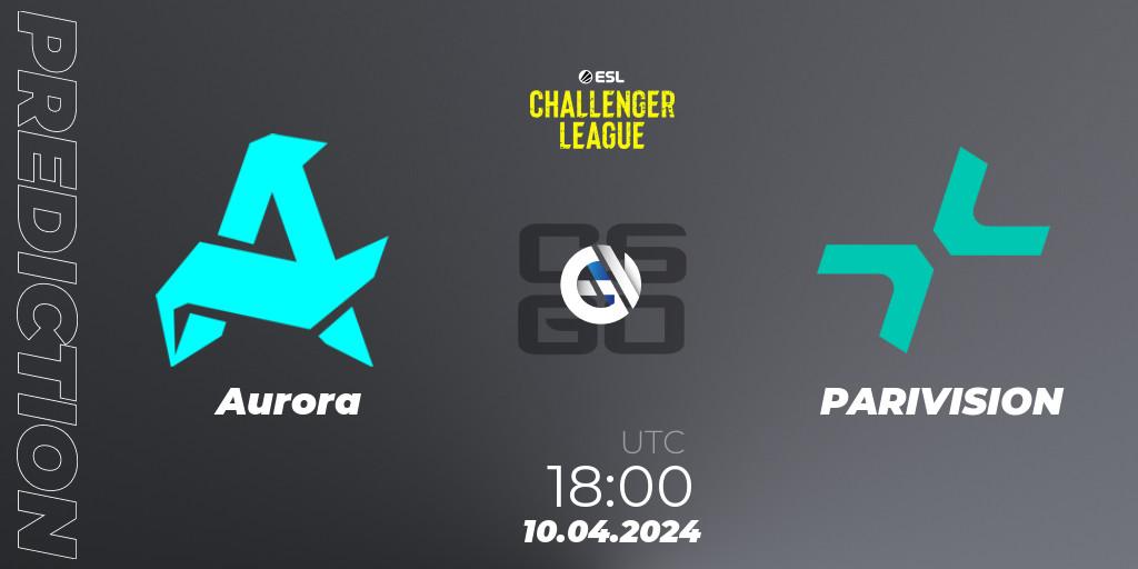 Aurora vs PARIVISION: Match Prediction. 10.04.2024 at 18:00, Counter-Strike (CS2), ESL Challenger League Season 47: Europe