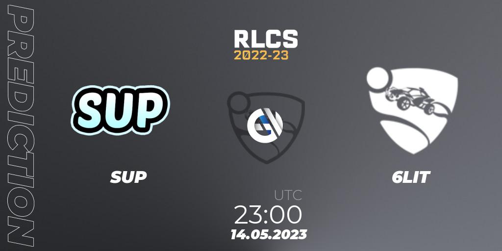 SUP vs 6LIT: Match Prediction. 14.05.2023 at 23:00, Rocket League, RLCS 2022-23 - Spring: North America Regional 2 - Spring Cup: Closed Qualifier