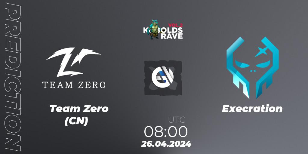 Team Zero (CN) vs Execration: Match Prediction. 26.04.24, Dota 2, Cringe Station Kobolds Rave 2