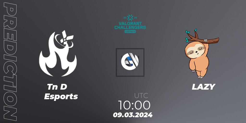Tàn Dư Esports vs LAZY: Match Prediction. 09.03.2024 at 10:00, VALORANT, VALORANT Challengers 2024 Vietnam: Split 1