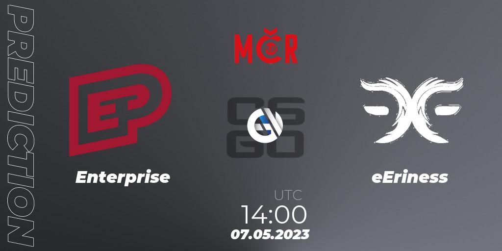 Enterprise vs eEriness: Match Prediction. 07.05.2023 at 14:30, Counter-Strike (CS2), Tipsport Cup Bratislava 2023: Closed Qualifier