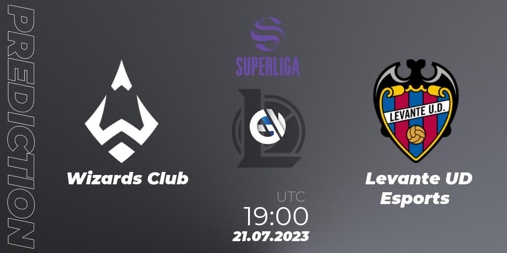 Wizards Club vs Levante UD Esports: Match Prediction. 21.07.2023 at 17:00, LoL, LVP Superliga 2nd Division 2023 Summer