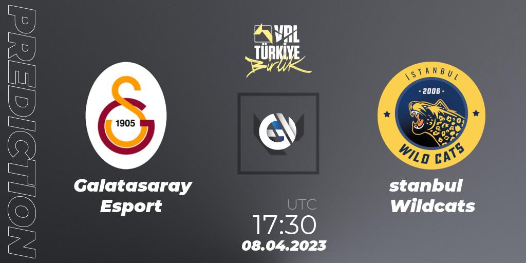 Galatasaray Esport vs İstanbul Wildcats: Match Prediction. 08.04.2023 at 16:50, VALORANT, VALORANT Challengers 2023: Turkey Split 2 - Regular Season