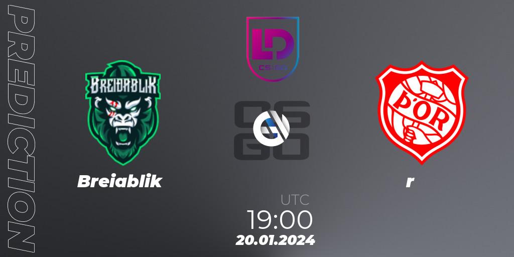 Breiðablik vs Þór: Match Prediction. 20.01.2024 at 19:00, Counter-Strike (CS2), Icelandic Esports League Season 8: Regular Season
