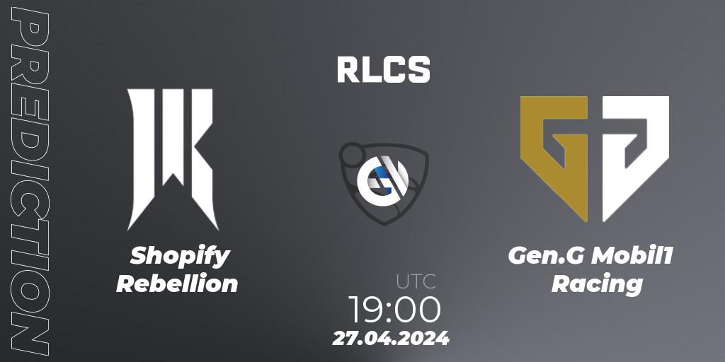 Shopify Rebellion vs Gen.G Mobil1 Racing: Match Prediction. 27.04.24, Rocket League, RLCS 2024 - Major 2: NA Open Qualifier 4