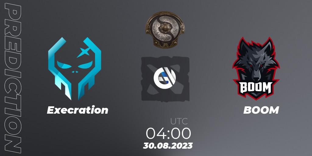 Execration vs BOOM: Match Prediction. 30.08.2023 at 04:29, Dota 2, The International 2023 - Southeast Asia Qualifier