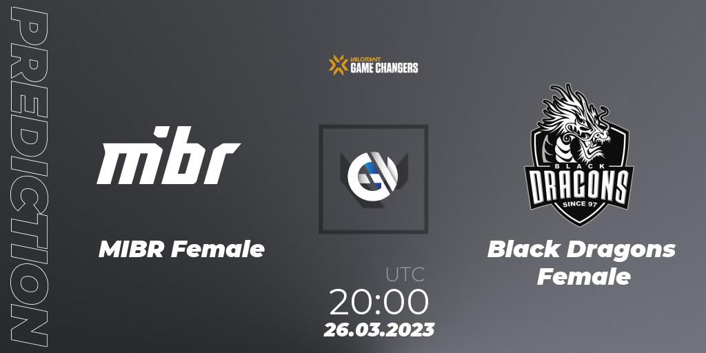 MIBR Female vs Black Dragons Female: Match Prediction. 26.03.23, VALORANT, VCT 2023: Game Changers Brazil Series 1