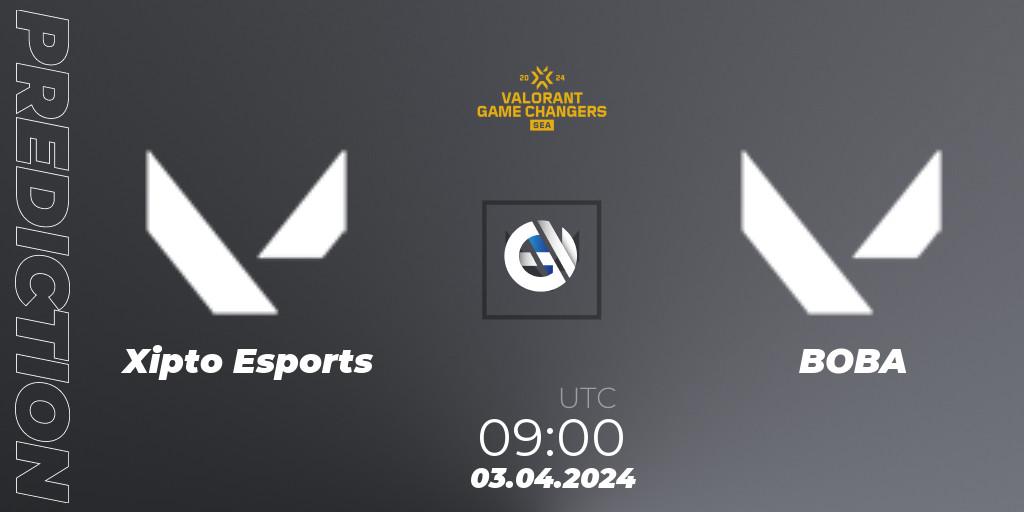 Xipto Esports vs BOBA: Match Prediction. 03.04.2024 at 09:00, VALORANT, VCT 2024: Game Changers SEA Stage 1