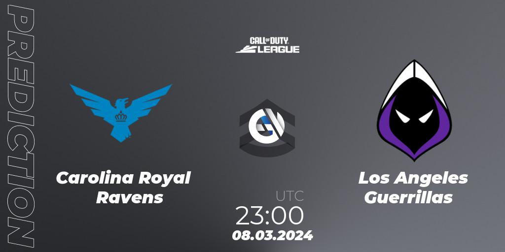 Carolina Royal Ravens vs Los Angeles Guerrillas: Match Prediction. 08.03.2024 at 23:00, Call of Duty, Call of Duty League 2024: Stage 2 Major Qualifiers