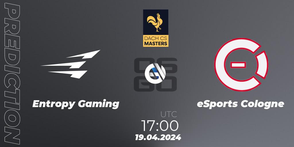 Entropy Gaming vs eSports Cologne: Match Prediction. 28.04.2024 at 18:00, Counter-Strike (CS2), DACH CS Masters Season 1: Division 2