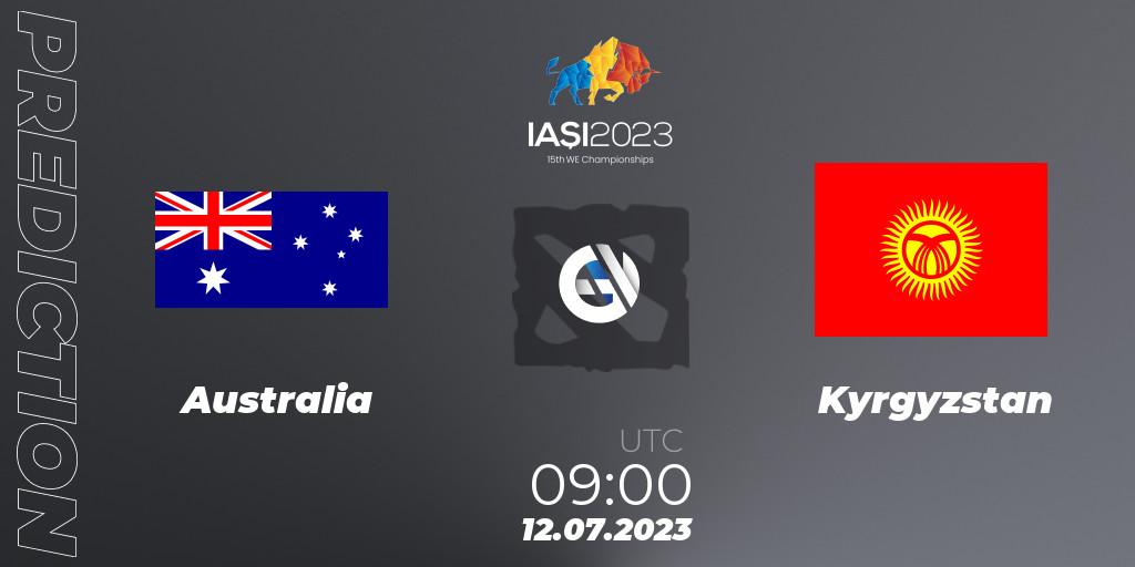 Australia vs Kyrgyzstan: Match Prediction. 12.07.2023 at 09:23, Dota 2, Gamers8 IESF Asian Championship 2023