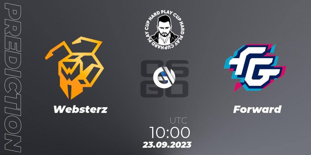 Websterz vs Forward: Match Prediction. 23.09.2023 at 10:00, Counter-Strike (CS2), Hard Play Cup #7