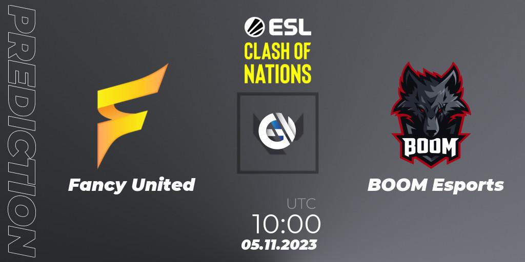 Fancy United vs BOOM Esports: Match Prediction. 05.11.2023 at 10:00, VALORANT, ESL Clash of Nations 2023 - SEA Closed Qualifier