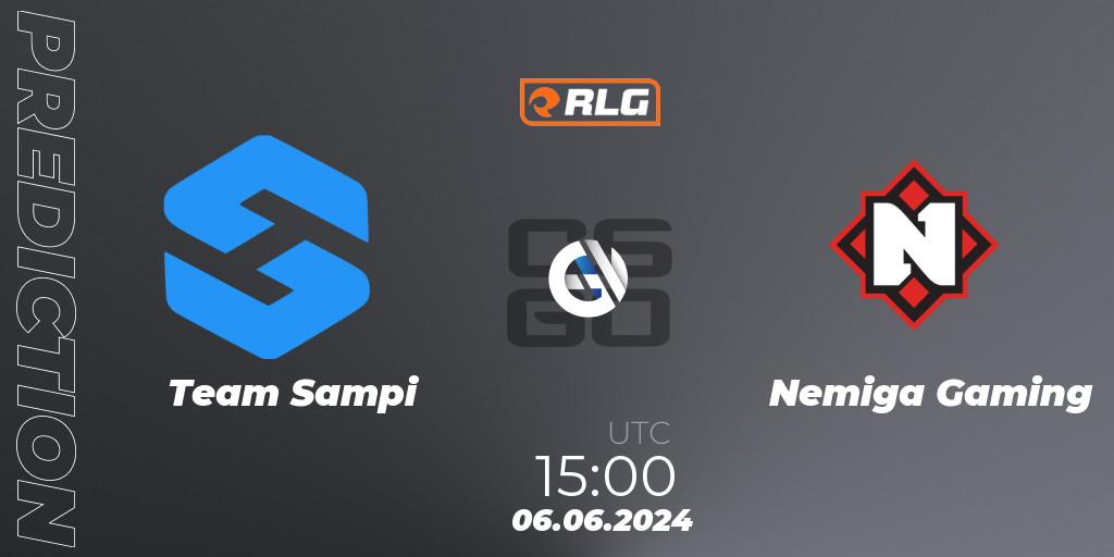Team Sampi vs Nemiga Gaming: Match Prediction. 06.06.2024 at 15:00, Counter-Strike (CS2), RES European Series #5