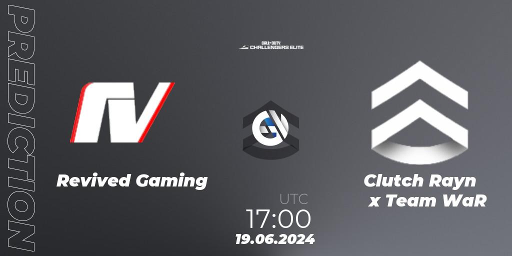 Revived Gaming vs Clutch Rayn x Team WaR: Match Prediction. 19.06.2024 at 17:00, Call of Duty, Call of Duty Challengers 2024 - Elite 3: EU