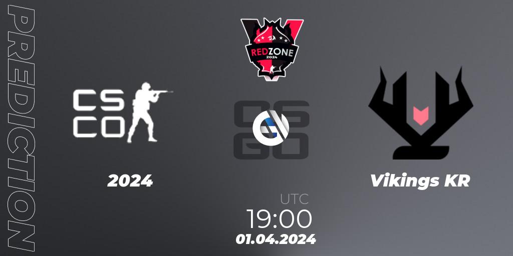 2024 vs Vikings KR: Match Prediction. 01.04.2024 at 19:00, Counter-Strike (CS2), RedZone PRO League 2024 Season 2