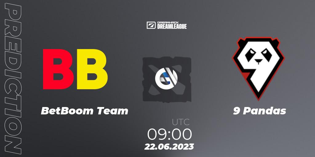 BetBoom Team vs 9 Pandas: Match Prediction. 22.06.2023 at 08:55, Dota 2, DreamLeague Season 20 - Group Stage 2