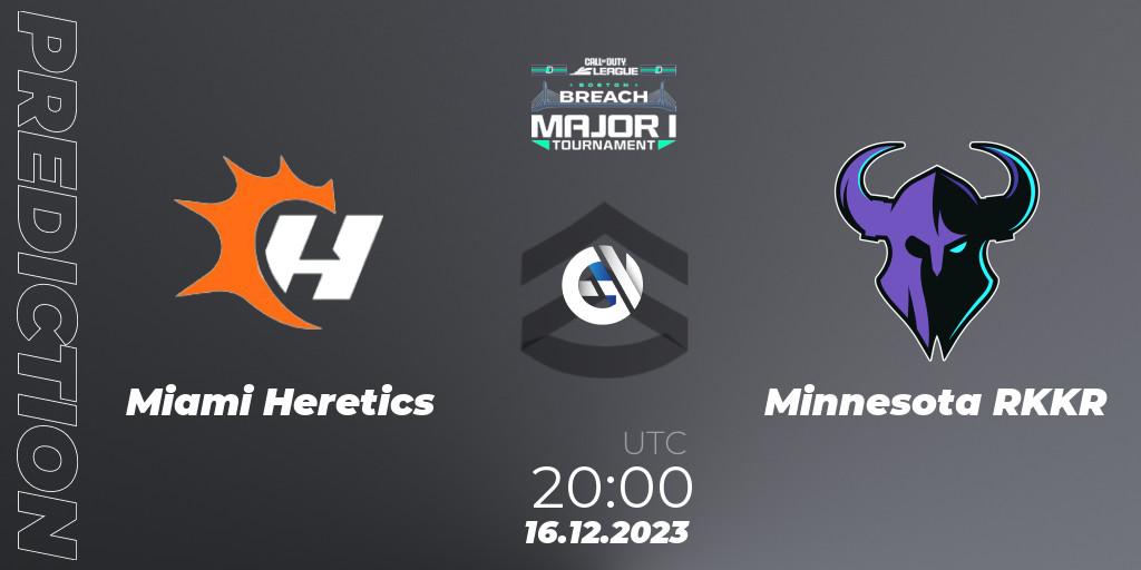 Miami Heretics vs Minnesota RØKKR: Match Prediction. 16.12.2023 at 20:00, Call of Duty, Call of Duty League 2024: Stage 1 Major Qualifiers