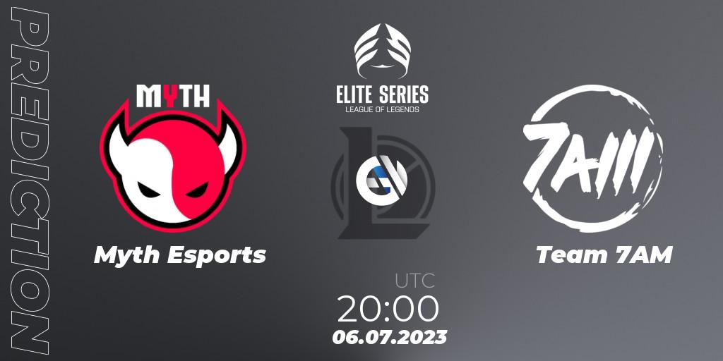 Myth Esports vs Team 7AM: Match Prediction. 06.07.2023 at 20:00, LoL, Elite Series Summer 2023