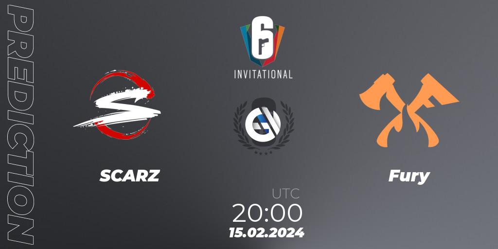 SCARZ vs Fury: Match Prediction. 15.02.2024 at 17:30, Rainbow Six, Six Invitational 2024 - Group Stage