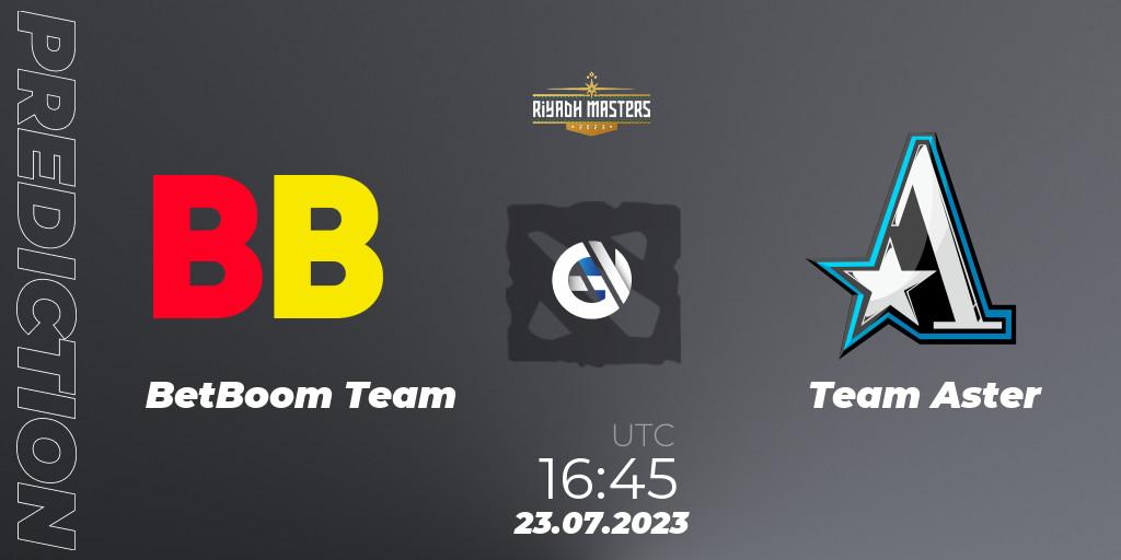 BetBoom Team vs Team Aster: Match Prediction. 23.07.2023 at 17:11, Dota 2, Riyadh Masters 2023 - Group Stage