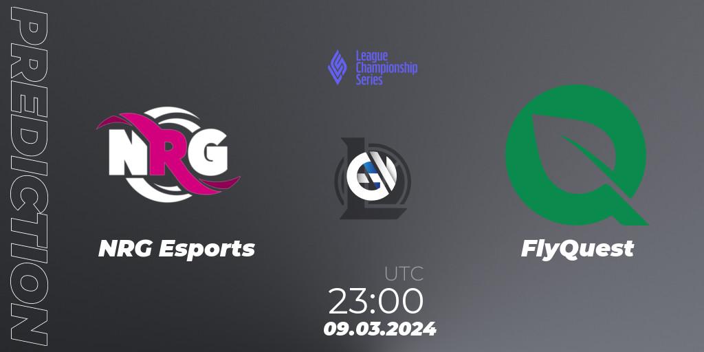 NRG Esports vs FlyQuest: Match Prediction. 09.03.2024 at 22:00, LoL, LCS Spring 2024 - Group Stage
