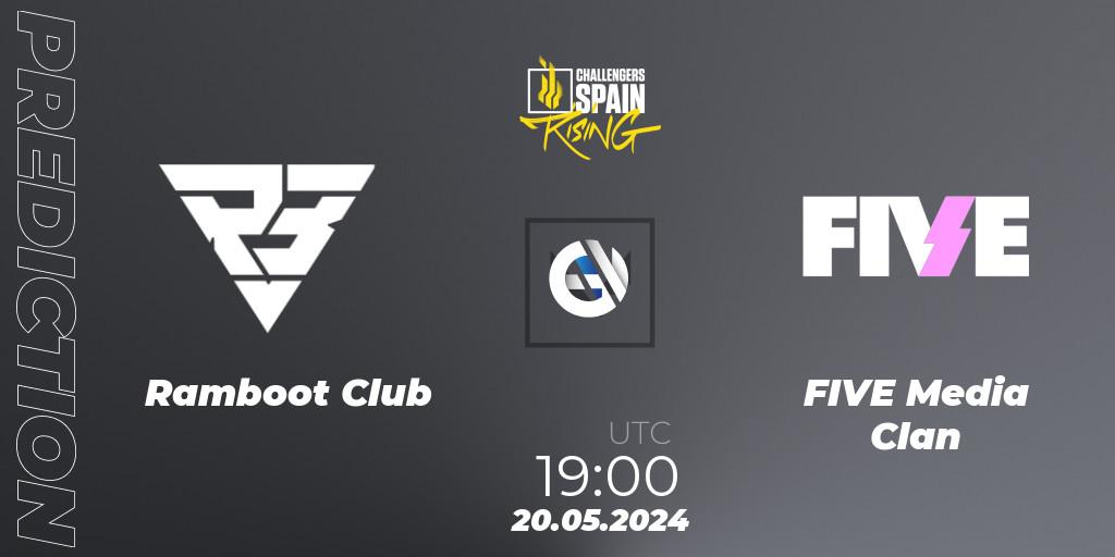 Ramboot Club vs FIVE Media Clan: Match Prediction. 20.05.2024 at 18:00, VALORANT, VALORANT Challengers 2024 Spain: Rising Split 2